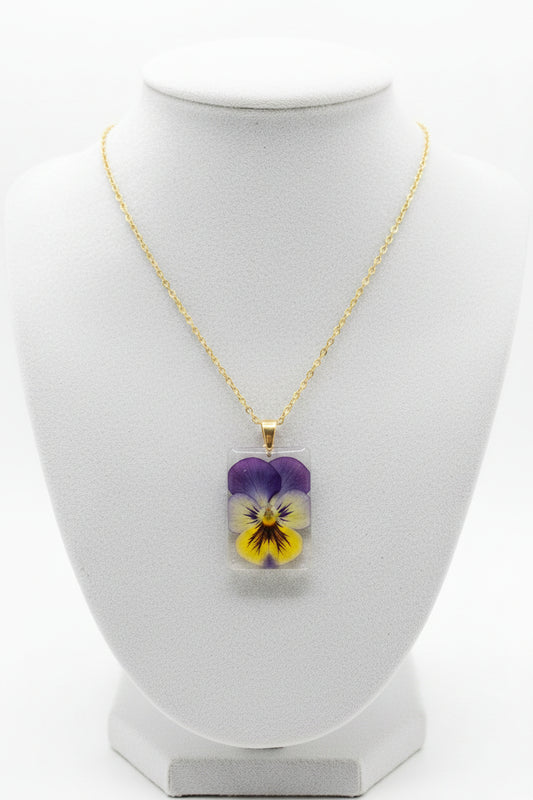 Pansy necklace